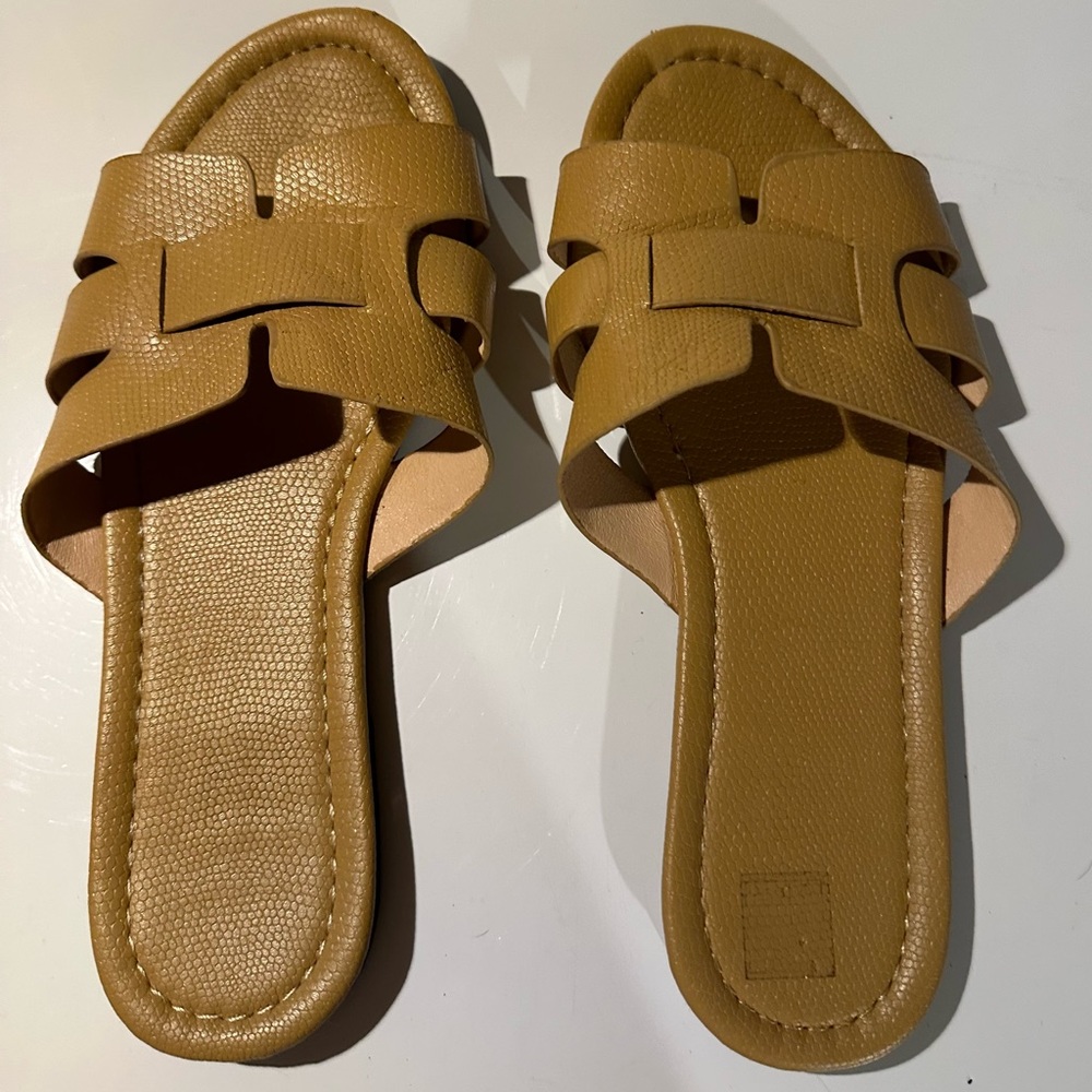 Tan sandals - size 40